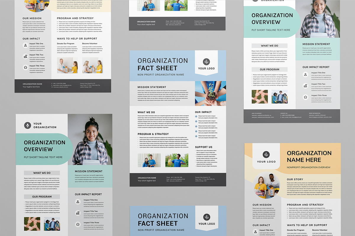 Nonprofit Organization Fact Sheet, a Flyer Template by Leaflove (Photo 5 of 6)