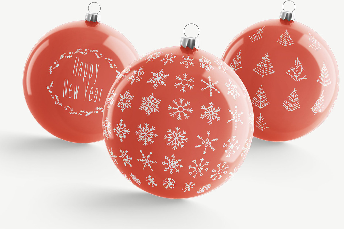 100 Christmas Vectors Bundle, an Illustration by Greek fonts by nantia.co (Photo 2 of 3)