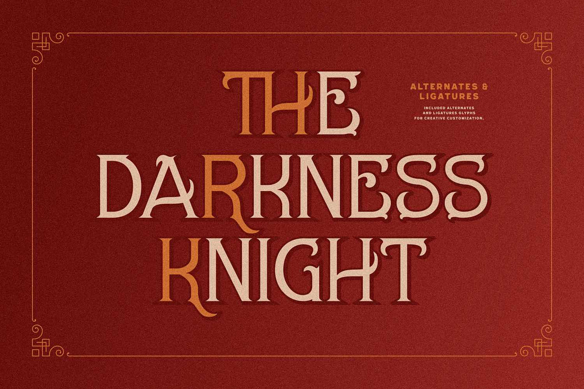 Merisk – Victorian Ornamental Font, a Blackletter Font by Imoodev (Photo 4 of 5)