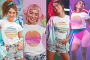 Retro Distressed Sunset PNG Bundle, a Background Graphic by Orange Brush Studio (Thumbnail 3 of 4)