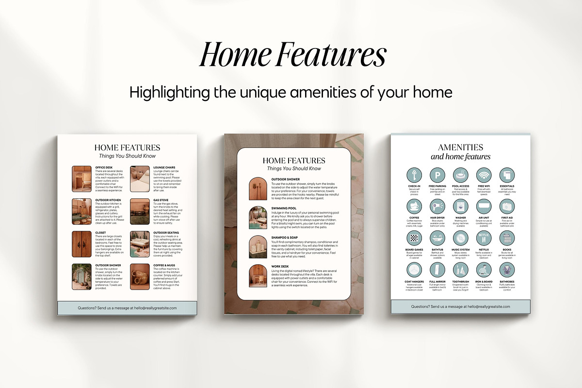 Airbnb Welcome Book Canva Templates, a Magazine Template by Fallon Gerst (Photo 12 of 23)