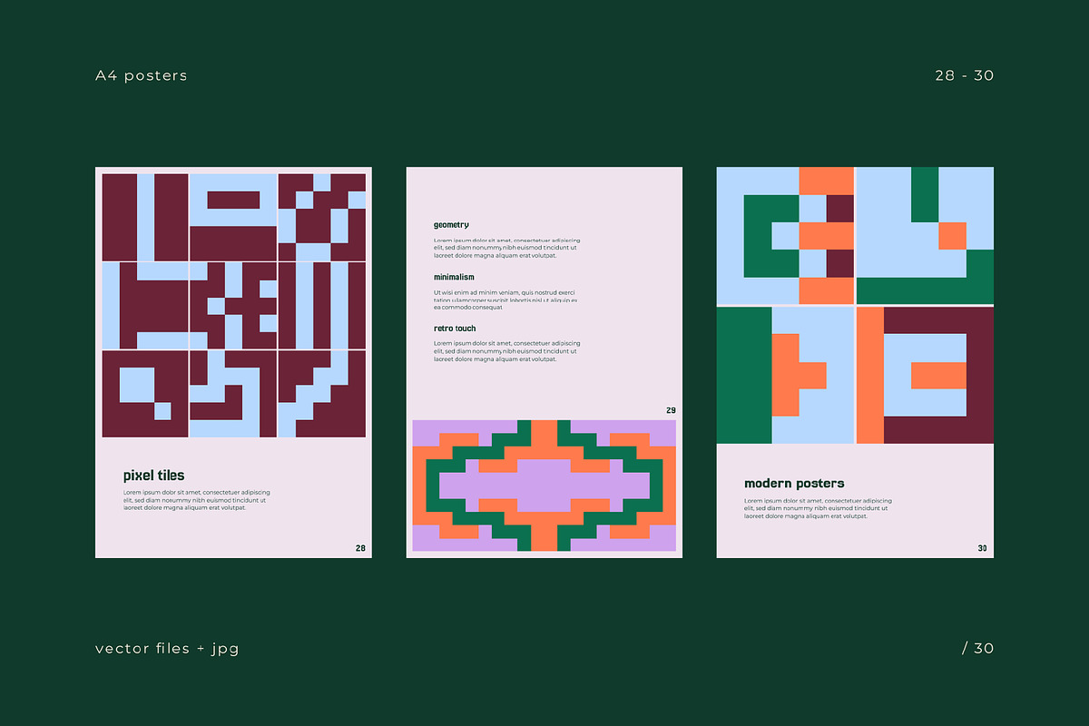 Pixel Tiles & Posters, an Object Graphic by Léo Alexandre (Photo 18 of 19)