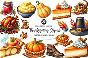 Thanksgiving Watercolor Clipart, an Illustration by SinaCreation (Thumbnail 1 of 5)