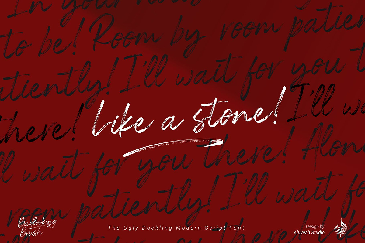 Badlooking Brush, a Font by Aluyeah Studio (Photo 4 of 15)