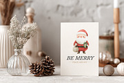 Cute Santa Claus Clipart, a Seasonal Illustration by Housui Patterns (Thumbnail 12 of 13)