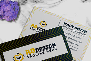 Yellow Corporate Business Card