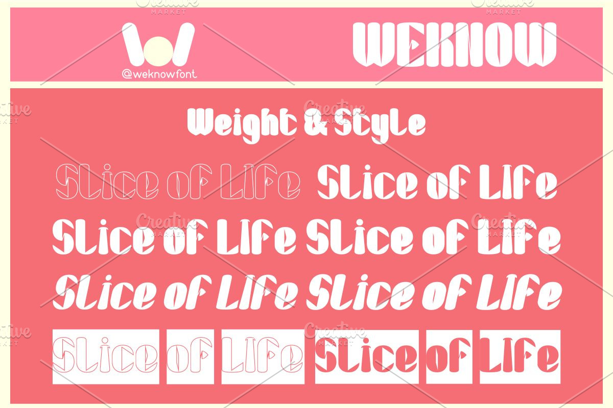 Slice of life font, a Font by weknow (Photo 7 of 8)