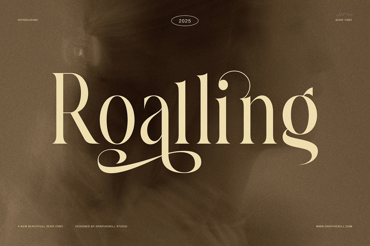 Roalling Elegant Serif Font, a Serif Font by Graphicxell (Photo 1 of 8)