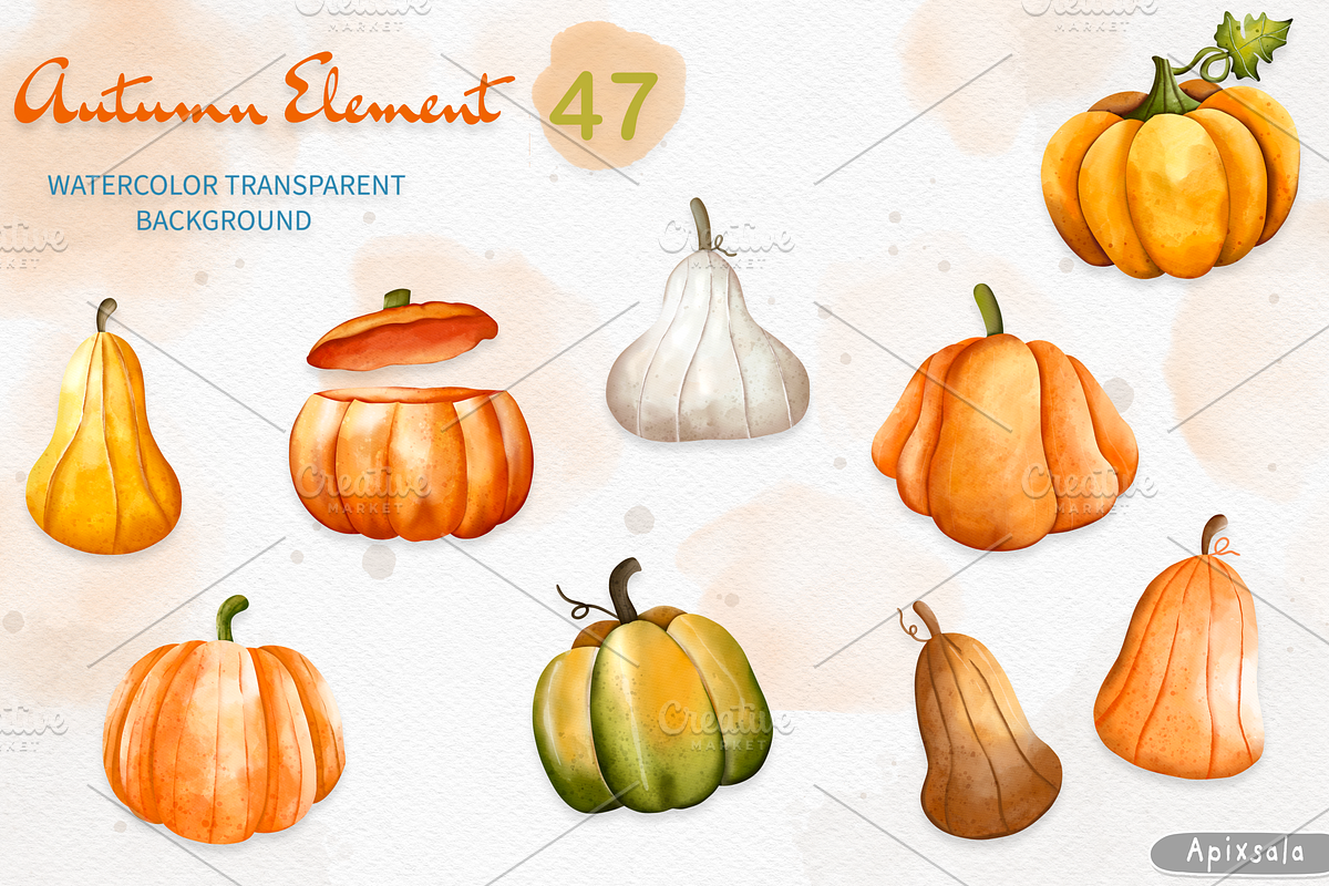 Autumn Animal Clipart, Fall Clipart, an Animal Illustration by Apixsala (Photo 6 of 15)