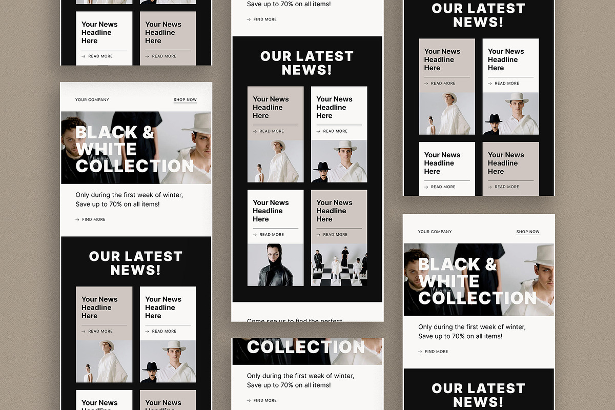 Minimalist Email Newsletter, an Email Template by graphicook
