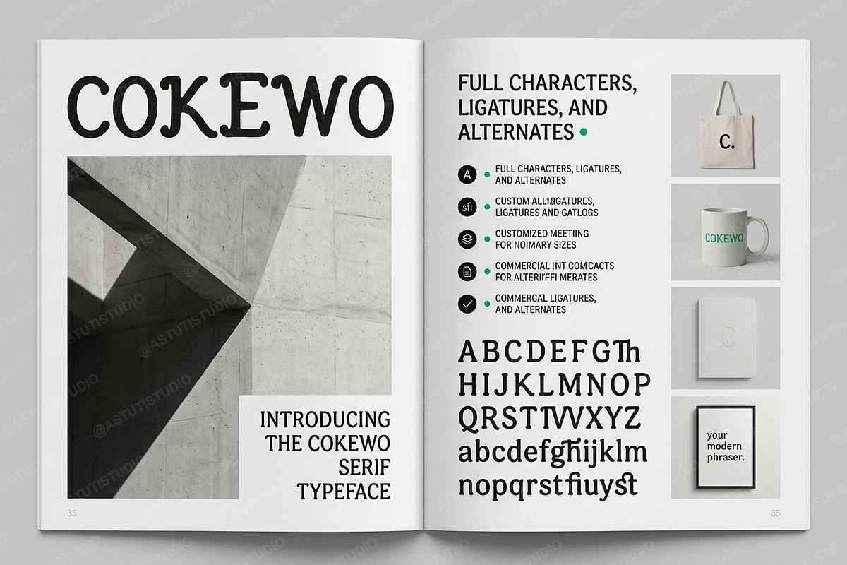 Cokewo - Refined Luxury Serif Typefa, a Serif Font by Astuti Studio (Photo 4 of 21)