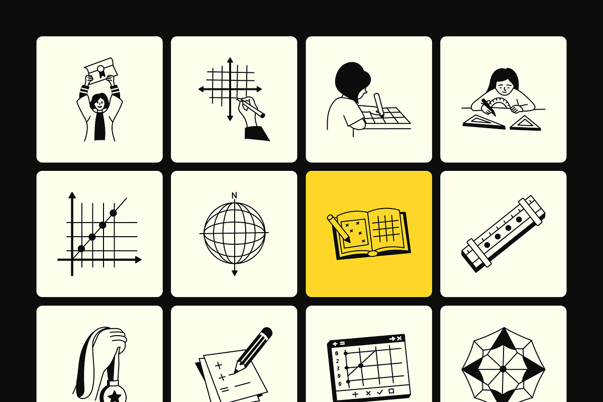 Math Doodles, an Outline Icon by Vectors Market (Photo 7 of 9)