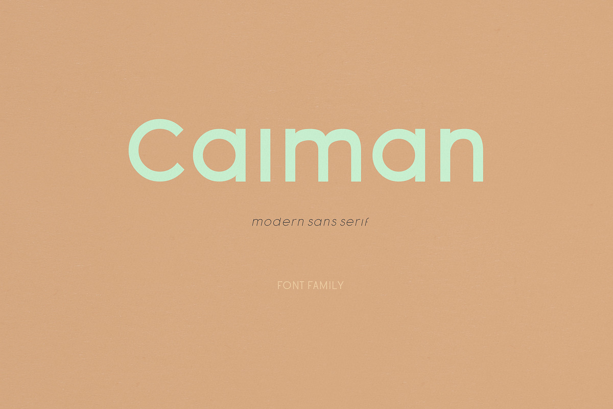 Caiman Font Family