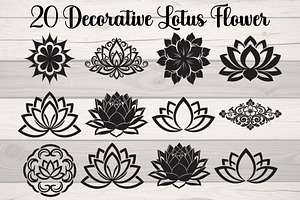 Decorative Lotus Flower, an Object Graphic by Creativeshirt