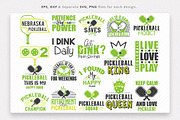 Pickleball Saying Bundle, Sports SVG, a Graphic by Dahuk Design (Thumbnail 1 of 2)
