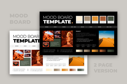 Clean and Elegant Mood Board Design preview 7