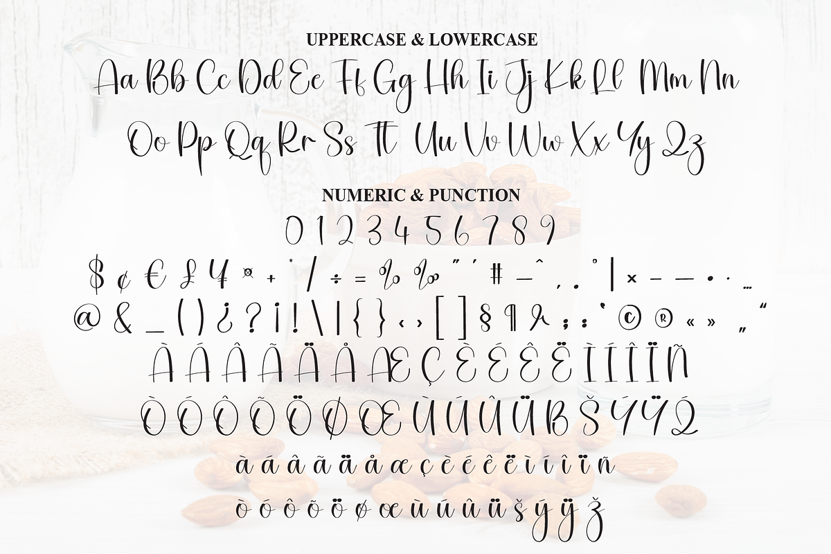 Almonds | Script Font, a Handwritten Font by Scratchones (Photo 7 of 8)