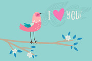 Romantic birds, a Decorative Illustration by totokumi (Thumbnail 2 of 4)