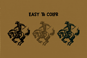 Rodeo Illustrations - Western Themed, a Person Illustration by elliazidi.designs (Thumbnail 4 of 4)