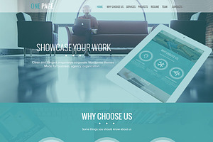 One Page WordPress Theme