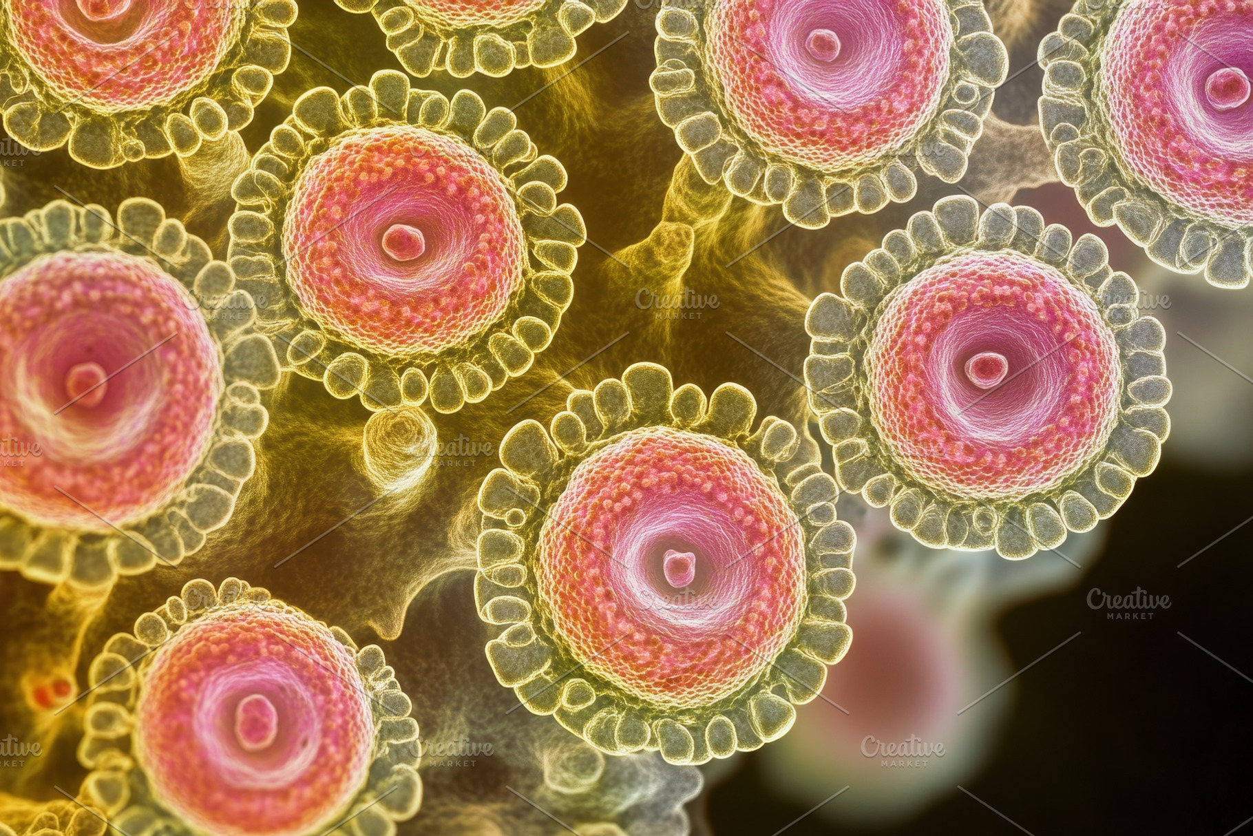 Microscopic view of mpox monkeypox v, a Photo by Iftikhar Alam