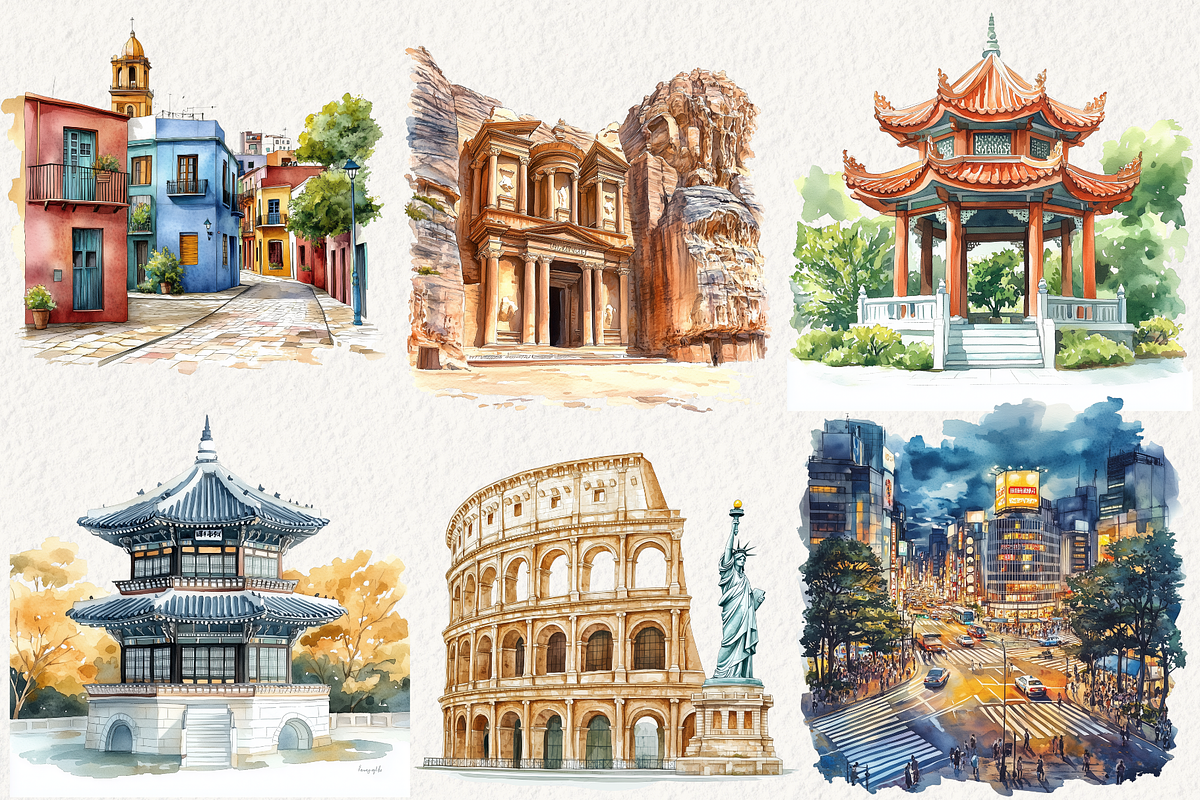 Bucket List Destination Clipart, an Illustration by NadiaTheronArt (Photo 5 of 7)