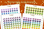80 Page Rainbow Printable Stickers, a Graphic by Dragonfly Girls Designs (Thumbnail 7 of 9)