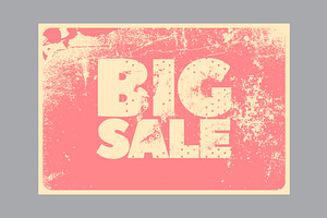 Big Sale Vintage Grunge Posters.