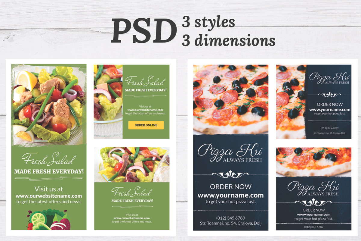 Restaurant Flyers - Two Style, a Flyer Template by Khryna Designs (Photo 1 of 3)
