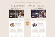 Life Coach Website Template Canva, a Landing Page Template by vectorocean (Thumbnail 3 of 11)