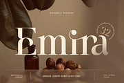 Emira - Unique Luxury Logo Font, a Serif Font by Sensatype (Thumbnail 1 of 12)