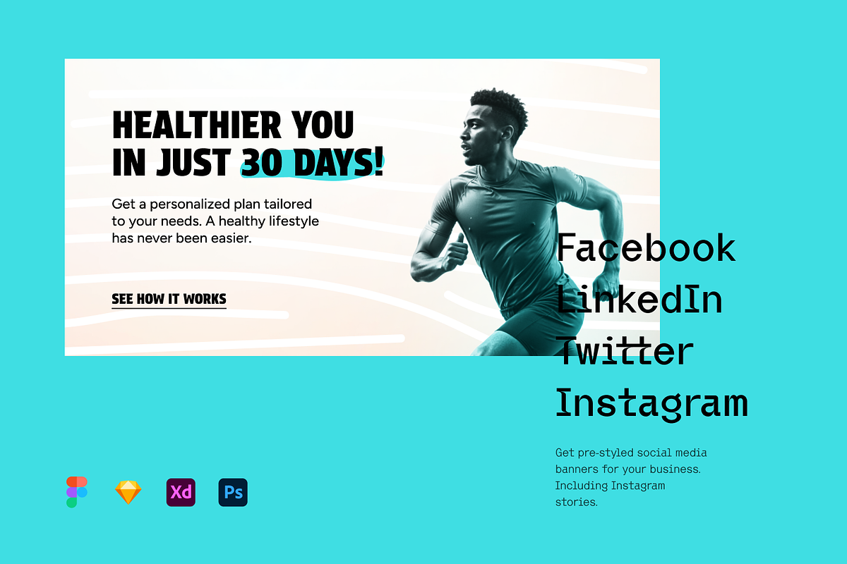 Healthy Life - Business Banners, a Social Media Template by Petr Bilek (Photo 2 of 3)