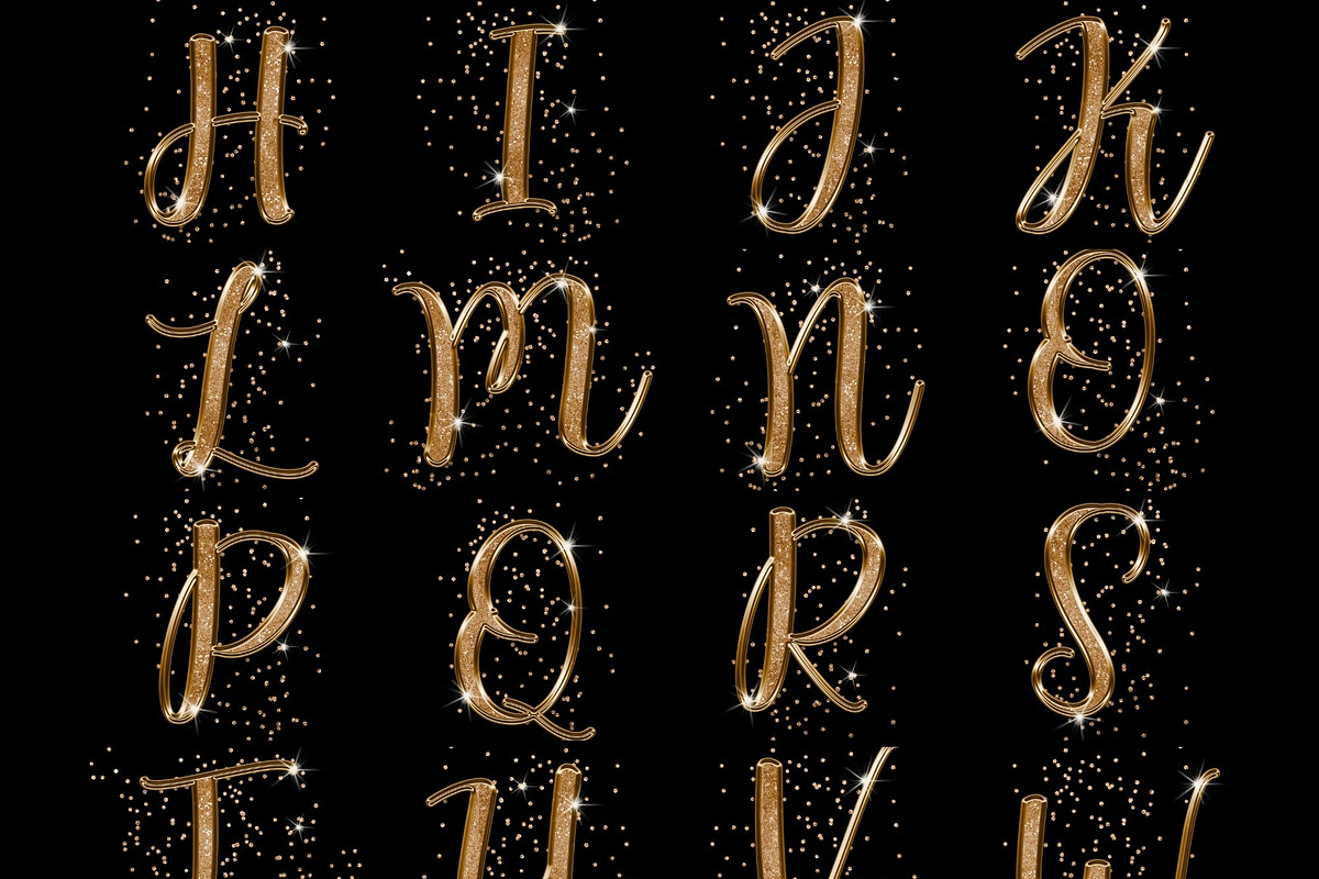 Golden Alphabet, an Illustration by Kandace Lalo Designs (Photo 4 of 5)