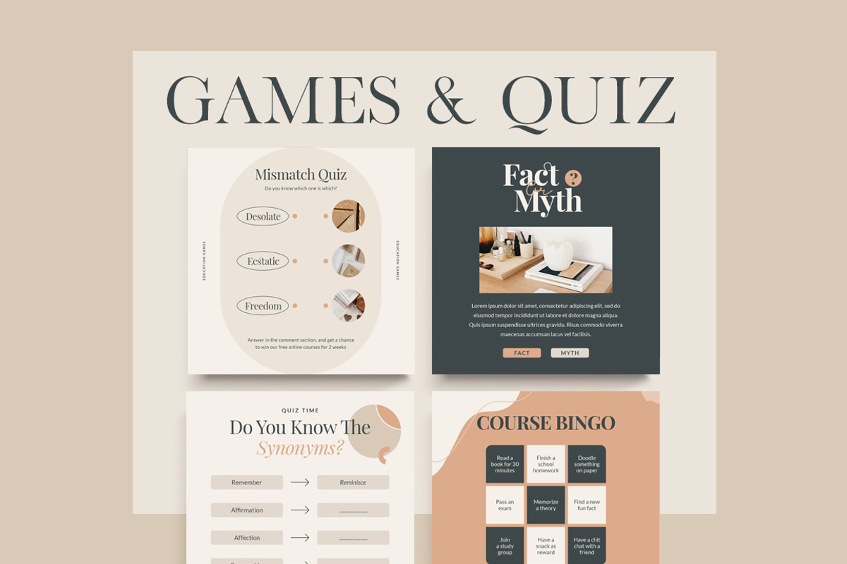 Instagram For eCourse Coach CANVA PS, a Social Media Template by Eviory (Photo 19 of 56)
