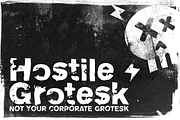 Hostile Grotesk - A Brutal Typeface, a Sans Serif Font by twentytwo media co. (Thumbnail 1 of 5)