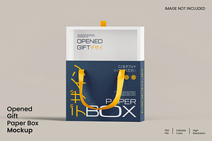 Gift Paper Box Mockup, a Merchandise Mockup by renderstockmarket