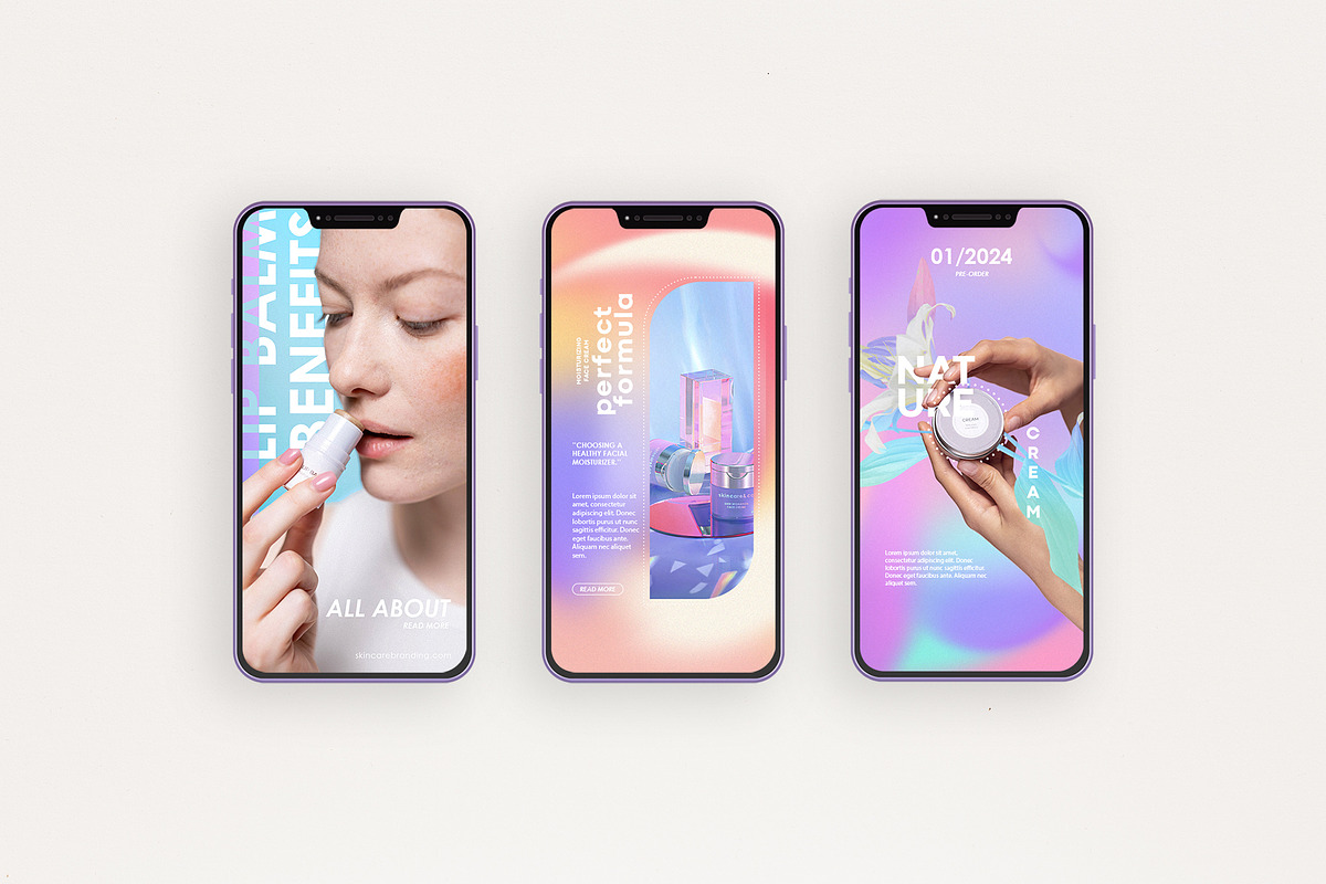 Instagram Stories Gradient Templates, a Social Media Template by TiriCo (Photo 3 of 8)