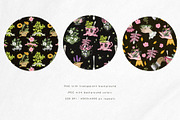 Tea time at the garden clipart set, a Decorative Illustration by Yelloo Fish (Thumbnail 12 of 16)