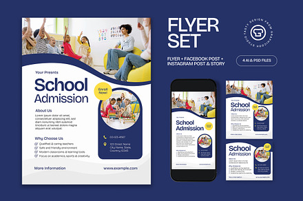 School Admission Flyer