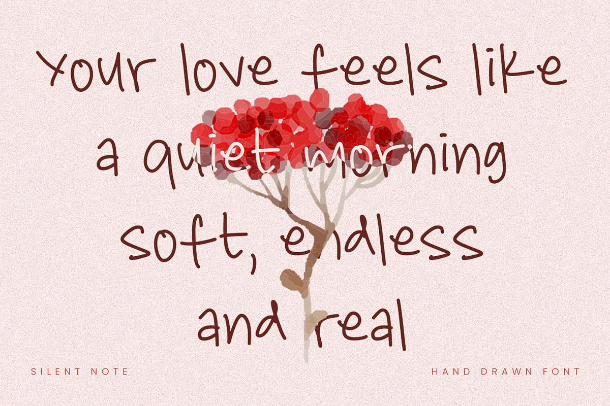 Silent Note – Warm Handwritten, a Handwritten Font by Typehand Studio (Photo 6 of 10)