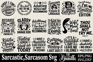 Sarcastic,Sarcasom-Svg-Bundle, an Object Graphic by DollarSmart