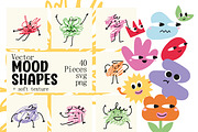 Vector Mood Shapes – 40 Pieces, an Object Graphic by DreamoraArt (Thumbnail 1 of 9)