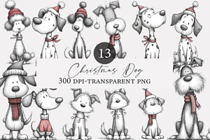 Christmas Dog clipart, an Icon by Designworld