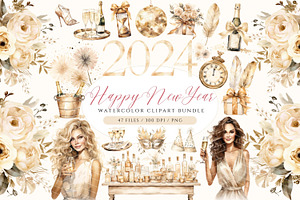 New Year Clipart, Happy New Year