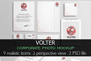 VOLTER corporate branding mock-up, a Books & Magazine Mockup by LINEARstudio (Thumbnail 1 of 3)