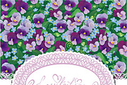 Pancy flower - seamless and card, an Invitation Template by Lian-art (Thumbnail 2 of 3)