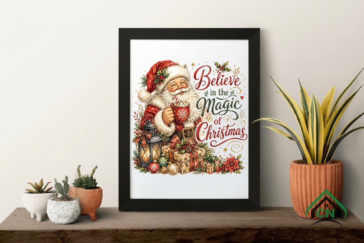 Believe in the Magic of Christmas, a Seasonal Illustration by Craft Nest (Photo 4 of 6)