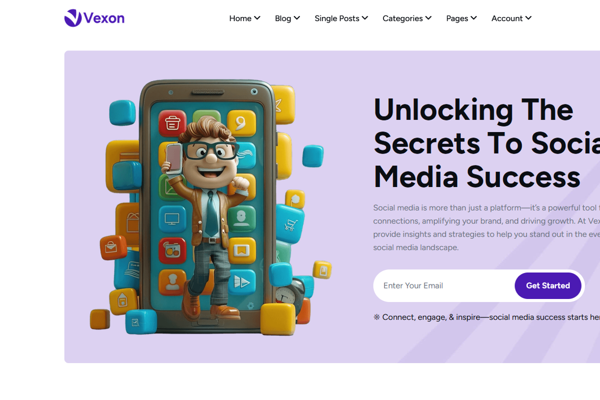 Vexon - Blog NextJS Template, a React Template by AliThemes (Photo 2 of 2)