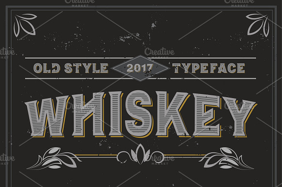 Vintage Label Typeface Whiskey