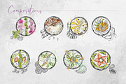 Smoothie bowls. Watercolor & ink art, a Food Illustration by MsFlaffy (Thumbnail 8 of 19)